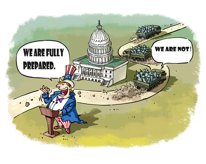 كاريكاتير: تجاوز الكونغرس وبيع الأسلحة لإسرائيل… علامة على استعداد أم فوضى؟